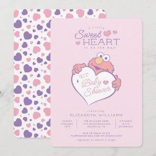 Elmo - Kleine Sweetheart Babydusche Einladung