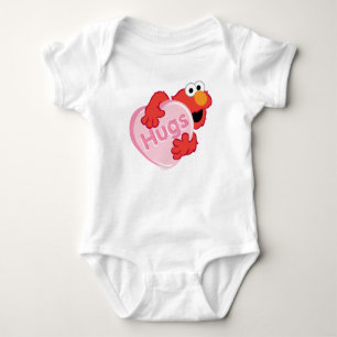 Elmo "Knuddel" Valentinsherz Süßigkeiten Baby Strampler