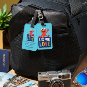 Elmo   L ist für Liebe Gepäckanhänger