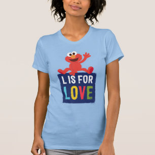 Elmo L ist für Liebe T-Shirt