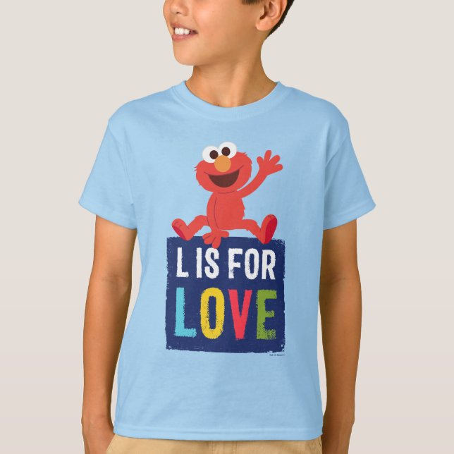 Elmo | L ist für Liebe T-Shirt (Vorderseite)