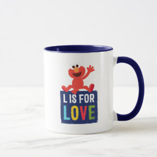 Elmo L ist für Liebe Tasse