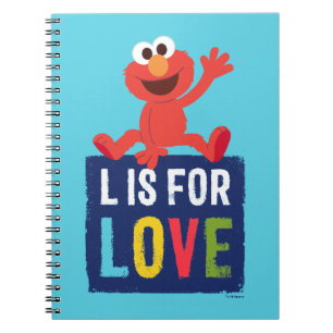 Elmo L steht für Liebe Notizblock