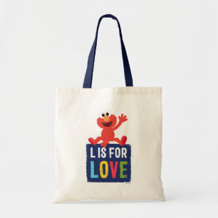 Elmo L steht für Liebe Tragetasche