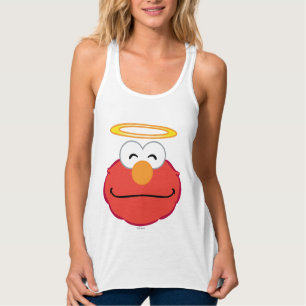 Elmo Lächelnder Gesicht mit Heiligenschein Tank Top