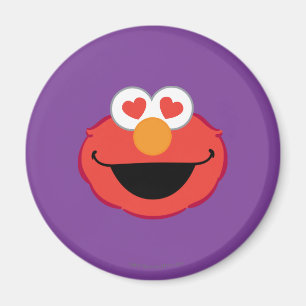 Elmo Lächelndes Gesicht mit herzförmigen Augen Magnet