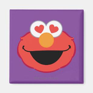 Elmo Lächelndes Gesicht mit herzförmigen Augen Magnet