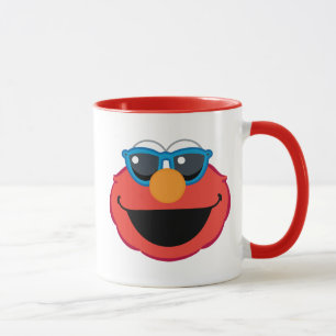 Elmo Lächelndes Gesicht mit Sonnenbrille Tasse