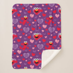 Elmo Lieben You Valentine's Day Pattern Sherpadecke