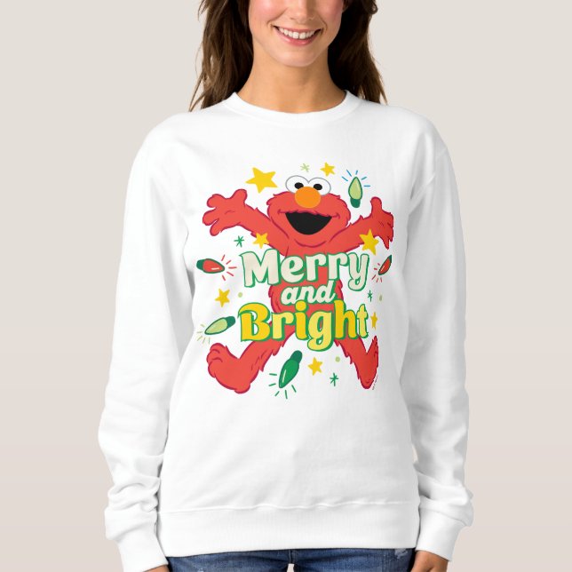 Elmo | Merry und Bright Sweatshirt (Vorderseite)