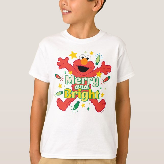 Elmo | Merry und Bright T-Shirt (Vorderseite)