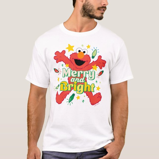 Elmo | Merry und Bright T-Shirt (Vorderseite)