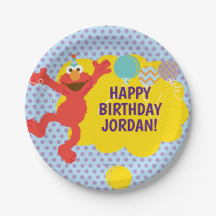 Elmo mit Party Balloons Muster Pappteller