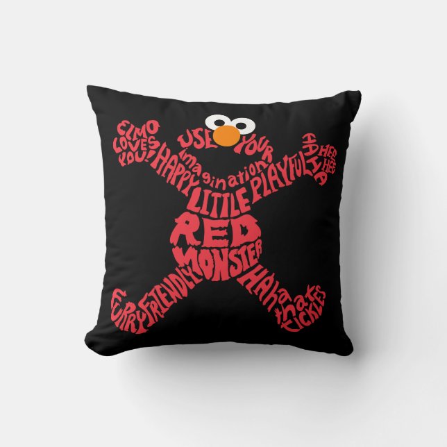 Elmo-Musterfüllung Kissen (Vorderseite)