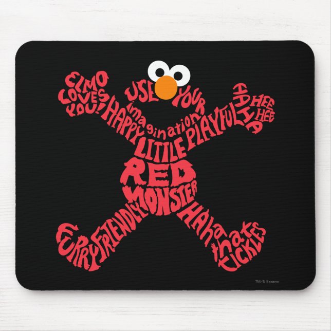 Elmo-Musterfüllung Mousepad (Vorne)