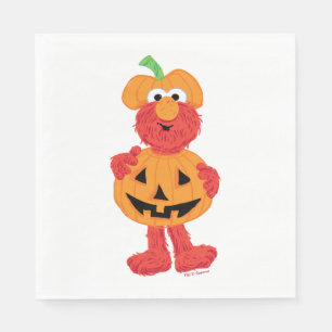 Elmo   Niedlich als Pumpkin Serviette