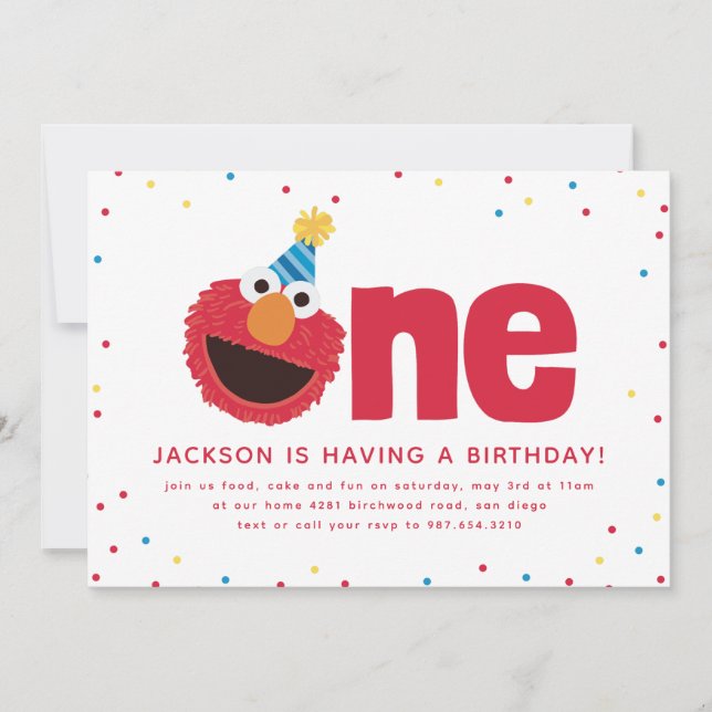 Elmo One Einladung (Vorderseite)