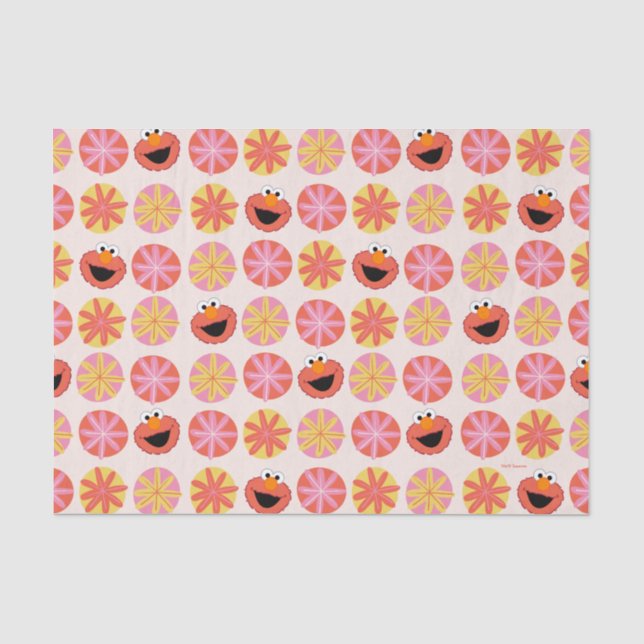 Elmo Pom-Pom Muster Seidenpapier (Vorderseite)
