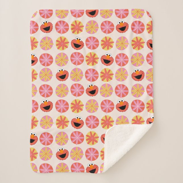 Elmo Pom-Pom Muster Sherpadecke (Vorderseite)