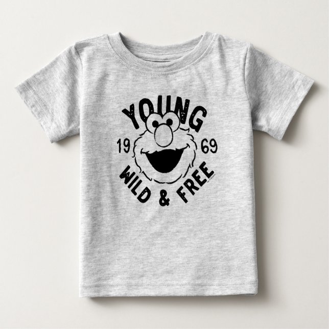 Elmo-Skate-Logo - Junge, Wilde & Freie 1969 Baby T-shirt (Vorderseite)