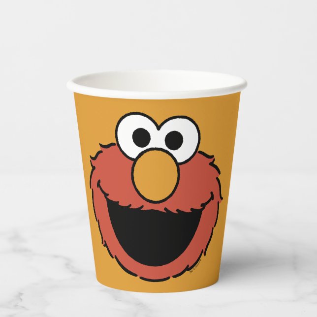 Elmo Smiling Face Pappbecher (Vorderseite)