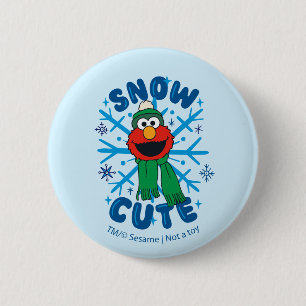Elmo Snow Niedlich Button