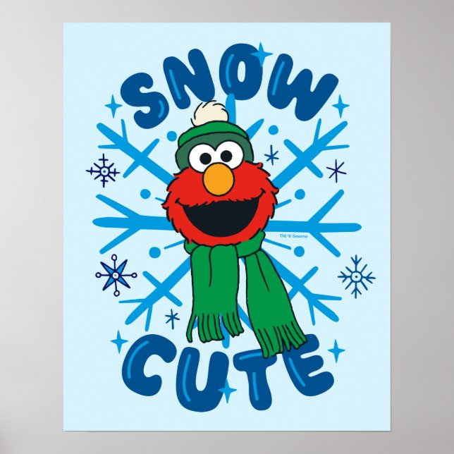 Elmo Snow Niedlich Poster (Vorne)