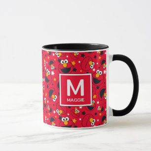 Elmo So Albern Star Pattername & Monogram Tasse