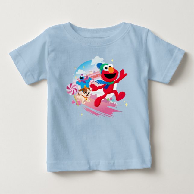 Elmo, Tango & Cookie Monster | Best Christmas Ever Baby T-shirt (Vorderseite)