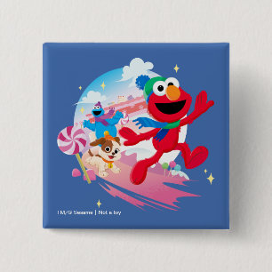Elmo, Tango & Cookie Monster   Das beste Weihnacht Button