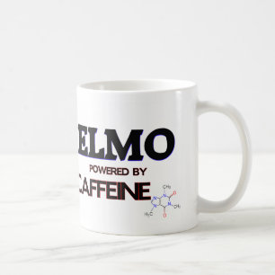 Elmo trieb durch Koffein an Kaffeetasse