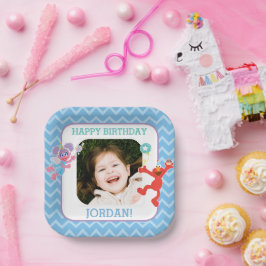 Elmo und Abby Birthday Pappteller