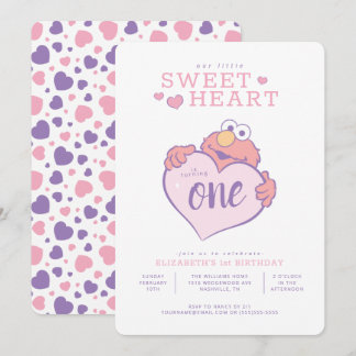 Elmo Valentine's Day - Little Sweetheart Geburtsta Einladung