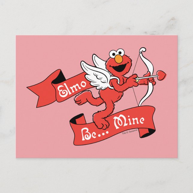 Elmo Valentins Cupid Postkarte (Vorderseite)