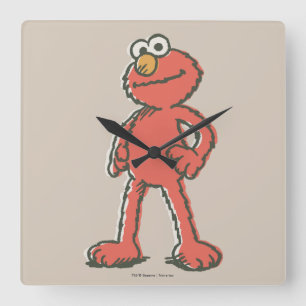Elmo Vintage Quadratische Wanduhr