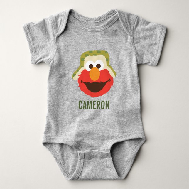 Elmo Woodland Face Baby Strampler (Vorderseite)