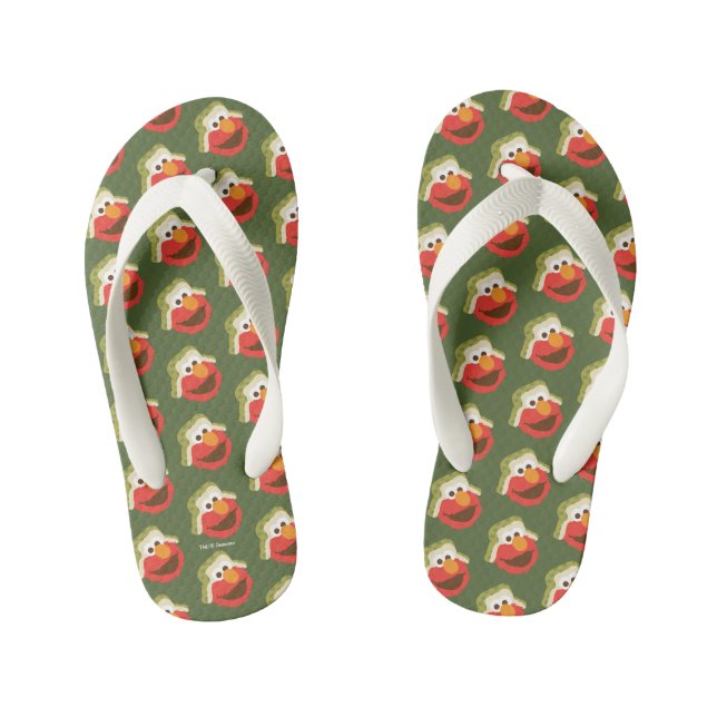 Elmo Woodland Face Kinderbadesandalen (Fußbett)