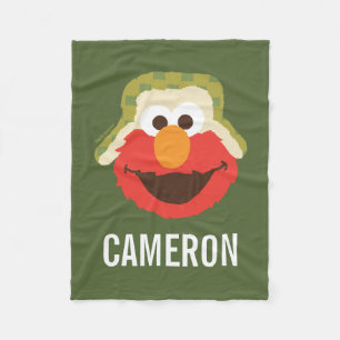 Elmo Woodland Face   Name hinzufügen Fleecedecke