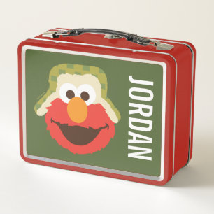 Elmo Woodland Face   Name hinzufügen Metall Brotdose