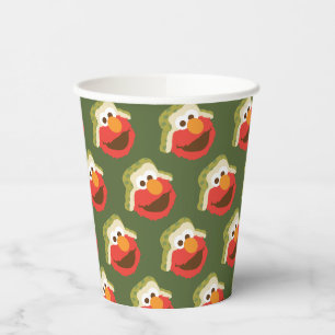 Elmo Woodland Face Pappbecher