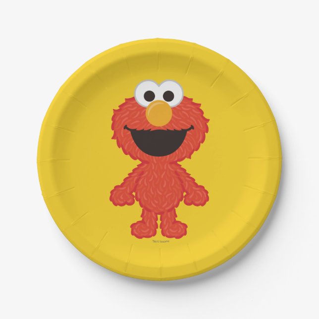 Elmo Wool Style Pappteller (Vorderseite)