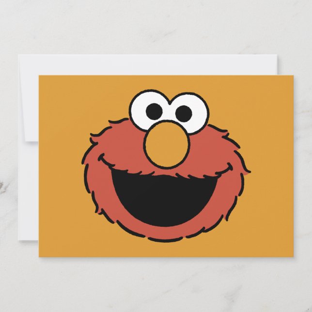 Elmos lächelndes Gesicht Karte (Vorderseite)