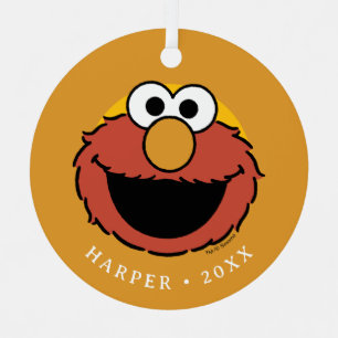 Elmos lächelndes Gesicht Ornament Aus Metall