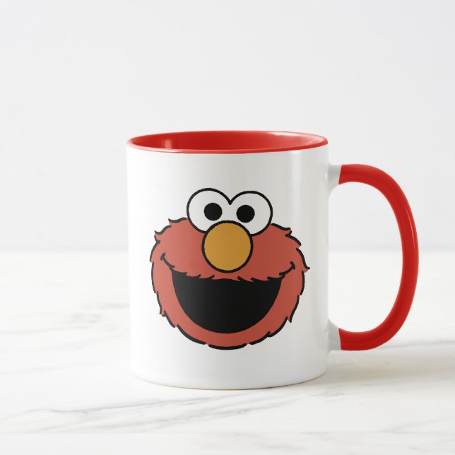 Elmos lächelndes Gesicht Tasse (Rechts)