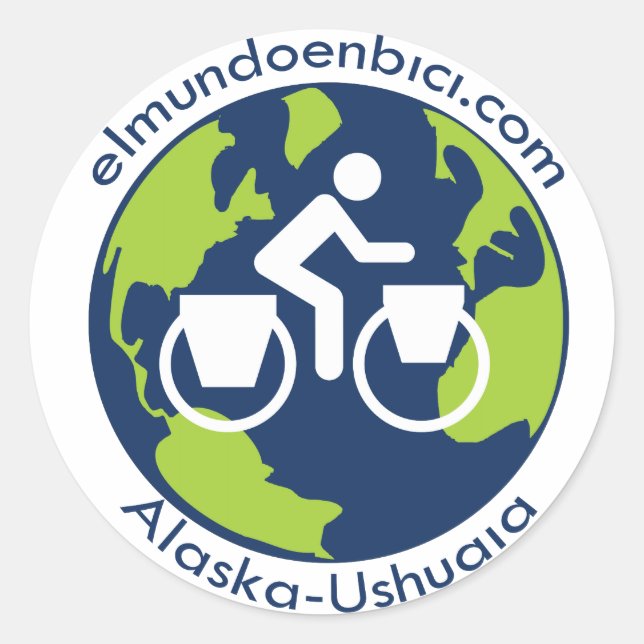 Elmundoenbici.com Runder Aufkleber (Vorderseite)