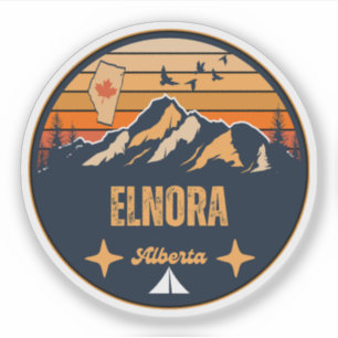 Elnora, Alberta Aufkleber