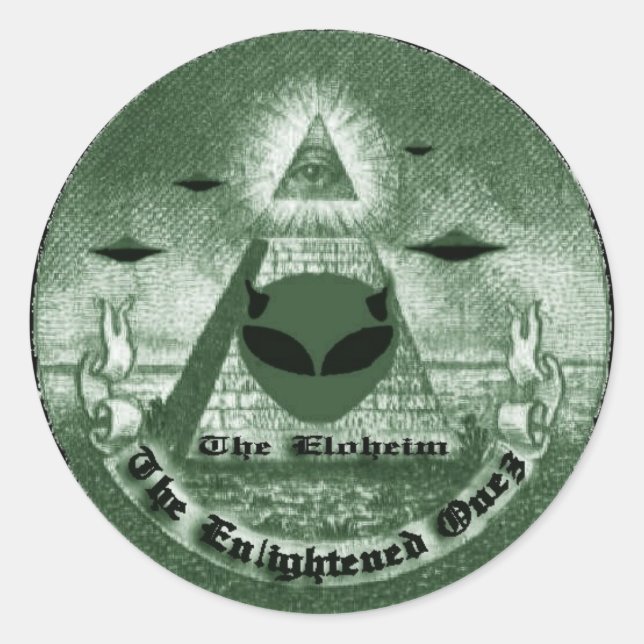 Eloheim-Aufkleber Runder Aufkleber (Vorderseite)