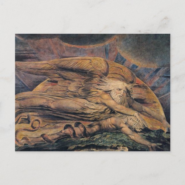 Elohim Create Adam Postkarte (Vorderseite)