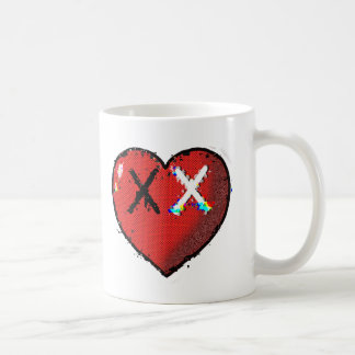 Éloigner le coeur GAUCHE tasse de café