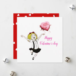 Eloise am Valentinstag Feiertagskarte